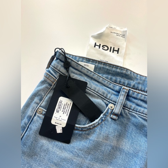 NWT Rag & Bone Nina High-Rise Cigarette Denim Jeans sz 31 - Picture 12 of 14